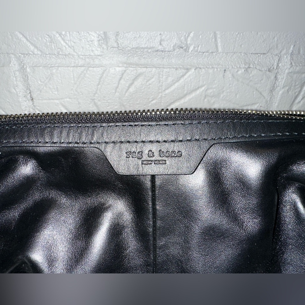 New Rag & Bone Black Leather Top Handle Convertible Crossbody Bag - Picture 8 of 15